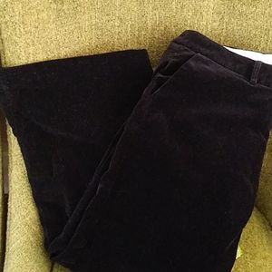 Erin Fetherston, Velvet Black Wide Leg Pants, size 13 Juniors